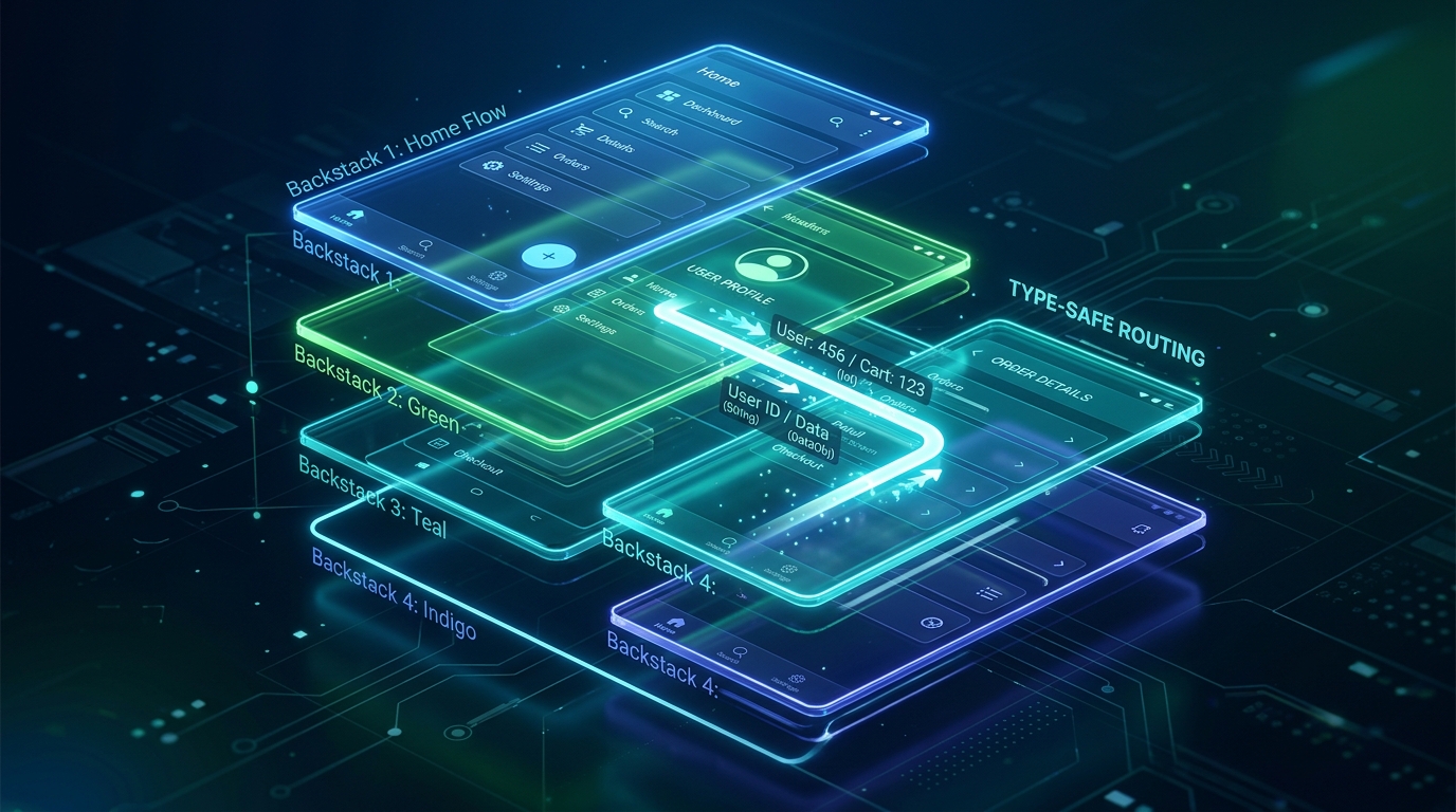 Jetpack Navigation 3 Deep Dive: Type-Safe Routes and Multiple Backstacks